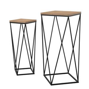 Premium Quality Urban Metal Nesting Table Set with Wooden Surface for Modern Home Furniture Collection - Product Image 6