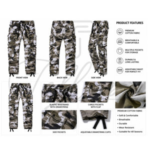 Best Selling Men's Straight Low Waist Cargo <b>Trousers</b> Comfortable Fabric New Style Casual Outdoor Wear - Product Image 6