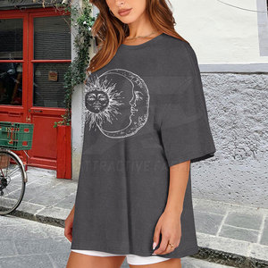 T-shirt oversize tendance en matière douce au toucher, coupe décontractée, style urbain branché, idéal pour le quotidien - Product Image 3