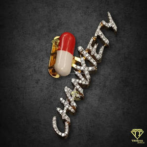 Custom "CHANXIETY" Pendant Moissanite Diamond Iced Out Hip Hop Necklace Capsule Bling Jewelry Gift - Product Image 6