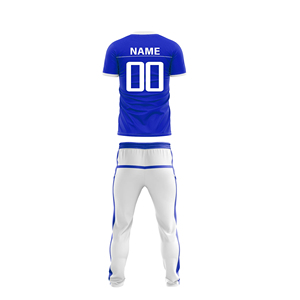 Uniforme de cricket à manches courtes en polyester respirant avec logo personnalisé, service OEM disponible - Product Image 2