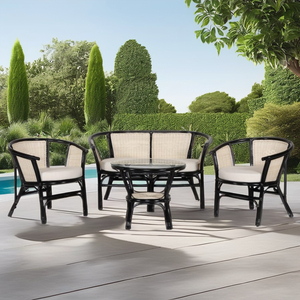 Rodeo Modular Villa Juego de sala de estar Ratán Cómodo Sofá Silla Muebles Durable Elegante Tejido a mano - Product Image 6