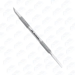 Râpe à cuticules et callosités professionnelle à double extrémité en acier inoxydable avec tête biseautée pour soins de beauté - Product Image 5