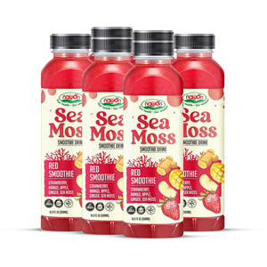 Batido Premium de Musgo Marino con Frutas Rojas, Mezcla de Fresa, Mango, Manzana y Jengibre, Sin Azúcar Añadido, a Base de Plantas, Bebida en Botella de 500 ml - Product Image 2