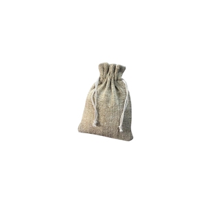 Eco Friendly Hemp <b>Drawstring</b> <b>Pouch</b> Bag Handmade Handloom Gift <b>Pouch</b> with Cotton Cord Sustainable Natural Storage Bag - Product Image 4