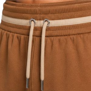 Ensemble de survêtement personnalisé pour homme, beige camel, sans manches, avec capuche, logo personnalisé, pour la gym, le fitness, l'entraînement sportif, sweat-shirt et short, vêtements de sport - Product Image 5