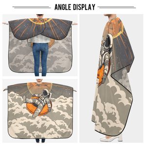 Capa de Barbero al por Mayor de Alta Calidad, Bata de Salón Única, Delantal de Peluquero con Marca Personalizada, Servicio ODM, Capas de Barbero Impresas a Medida - Product Image 5