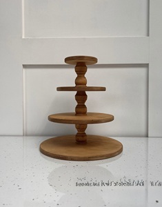 Support à gâteau réglable en bois, écologique et fait main, pour boulangeries et événements - Product Image 6