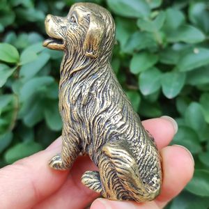 Sculpture de chien unique en laiton, faite à la main, centre de table pour décoration intérieure de luxe et cadeau décoratif - Product Image 4