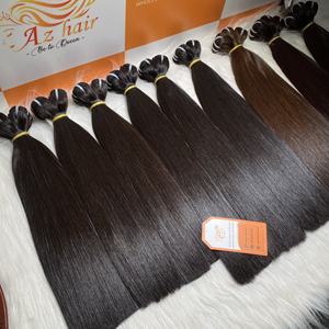 Gros naturel noir SDD Super Double dessiné vietnamien cheveux humains matière première os droite trame/faisceau 30 pouces 1B couleur - Product Image 1