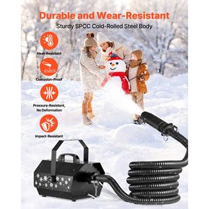 Macchina per Neve Portatile Super Silenziosa da 1300W, Generatore di Fiocchi di Neve per Interni/Esterni con Telecomando Wireless e Fonte di Alimentazione da 2000W - Product Image 5
