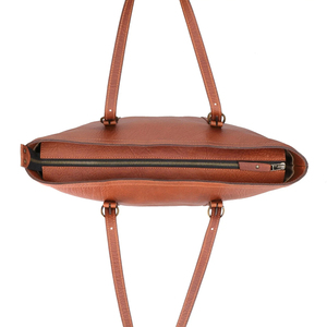 Bolsa de Viaje Clásica de Cuero de Grano Completo Hecha a Mano con Herrajes Dorados Color Marrón Personalizada Según la Demanda del Comprador - Product Image 2