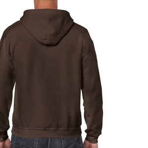 Wholesale Streetwear Thermal Heavyweight Men Zipper Hoodie Fleece Custom Logo Full Zip Hoodie for Winter Workwear Wholesale - Product Image 5