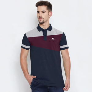 Camiseta Polo para Hombre Hawk Eye, Diseño Color Block, Manga Corta, Algodón Oxford, Transpirable, Diseño Casual, Logotipo Frontal - Product Image 1