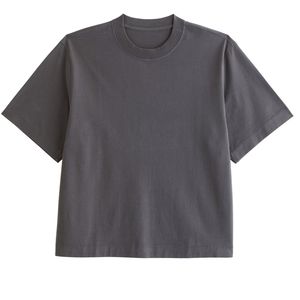 เสื้อยืดโอเวอร์ไซส์สีเทาชาร์โคลสำหรับผู้ชาย ผ้าฝ้ายพรีเมียม สไตล์มินิมอล สตรีทแวร์ ทรงหลวมทันสมัย เสื้อยืดพื้นฐานที่ต้องมี - Product Image 1