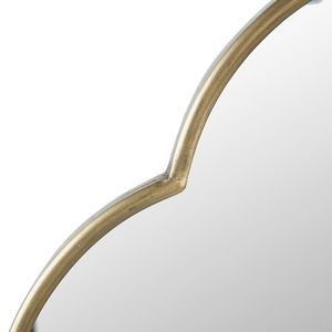 Specchio Decorativo da Parete 22.4x1x48 Pollici in Oro Champagne con Bordi Dentellati - Product Image 5