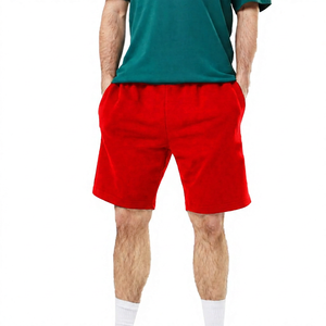 Pantalones Cortos Bermuda de Algodón de Color Sólido para Hombre, con Bolsillos, Cintura Elástica, Estilo Casual, Corte Medio, Tejido Transpirable - Product Image 2