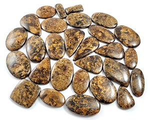 Vente en gros de pierres précieuses en vrac, cabochon en bronzite naturelle, lot au poids de différentes formes et tailles utilisées pour la fabrication de bijoux - Product Image 4