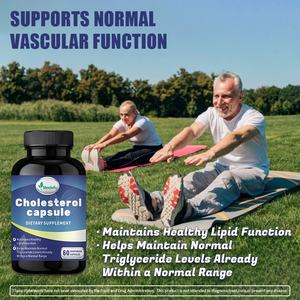 OEM/ODM Добавки для здоровья сердца и контроля холестерина – Поддержка здоровья сердца и контроль холестерина с растительными стеролами, ниацином и порошком чеснока - Product Image 2