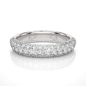 Anillo de Diamantes Naturales de Diseño Premium de 0.93 Quilates en Oro de 18K, Corte Redondo, 49 Piezas de Diamantes, Anillo de Diamantes para Compradores Mayoristas - Product Image 3