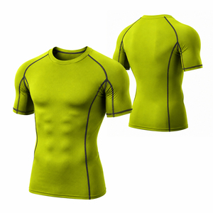 Vente en gros de chemises de protection contre les rayures à manches courtes pour hommes, personnalisées, séchage rapide, UPF 50+, maillots de bain, chemises de compression pour adultes - Product Image 4