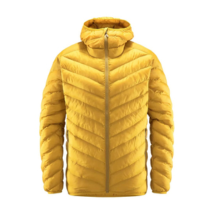 2025 <b>Winter</b> Wear Cheap Price Custom <b>Winter</b> Outdoor Unisex Stand Collar Patchwork Yellow Color Puffer <b>Jacket</b> - Product Image 4
