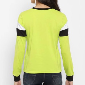 T-shirts personnalisés en coton 180 g/m² pour femmes, respirants, décontractés, style streetwear, manches longues, fournisseur OEM B2B, vente en gros - Product Image 3