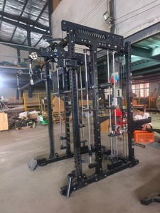 Attrezzatura da Palestra in Tubo d'Acciaio Q235, Macchina Multifunzione per Esercizi di Forza, Smith Machine con Power Rack - Product Image 2