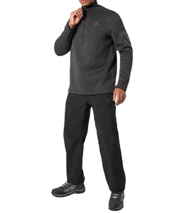 Vestes zippées en polaire Polartec personnalisées, fabrication du Bangladesh, veste ample et surdimensionnée de style urbain pour hommes avec poches - Product Image 4