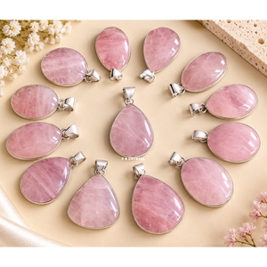 Colgantes de Amatista y Ágata Naturales, Gemas de Cristal Ecológicas Hechas a Mano, Plateadas, Irregulares, Semipreciosas F S CRYSTAL - Product Image 3