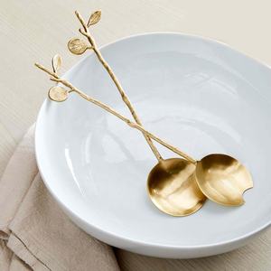 Vaisselle Peut Être Personnalisée LOGO Moderne Service et Cuisine Dessert Couverts Serveurs En Acier Inoxydable Argent Cuillères De Service - Product Image 5