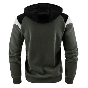 Vente en gros de sweats à capuche pour hommes, personnalisables avec impression intégrale, OEM ODM, impression en relief, 100% coton, molleton lourd, fermeture éclair intégrale - Product Image 5