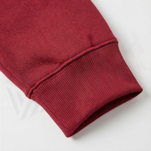 Chándal Rojo con Capucha para Hombre, Manga Larga, Color Sólido, Ropa Deportiva Informal con Bolsillos con Cordón, para Otoño - Product Image 6