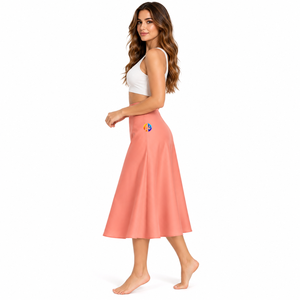 Encuentra una opción de estilo fresco con la falda midi para mujer, diseñada para un movimiento cómodo, un acabado impecable y fácil coordinación con tops. - Product Image 3