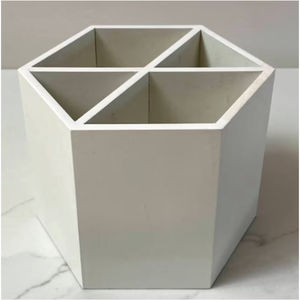 Support à Couverts en Bois Personnalisé à 4 Compartiments – Organisateur de Table pour Cuillères, Couteaux et Fourchettes – Boîte de Rangement en Bois Massif – Porte-Ustensiles en Bois - Product Image 4