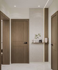 Portes d'entrée en WPC bois avec fonctionnalité imperméable et anti-moisissure, design moderne et lisse pour chambre et usage résidentiel - Product Image 4