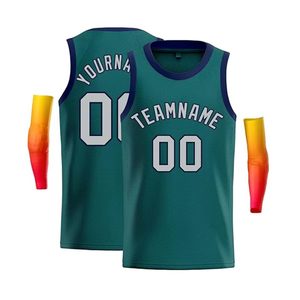 Ensemble de maillots de basketball personnalisés neufs en gros avec coudières et numéros sublimés, uniforme d'équipe léger à séchage rapide, fabricant OEM - Product Image 6