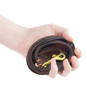 Adjustable Leather <b>Dog</b> <b>Leash</b> Training Gear for Medium & Large <b>Dogs</b> Top Trendy New Arrival Leather <b>Dog</b> <b>Leash</b> - Product Image 4