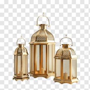 Linterna árabe de metal decorada con luz, linternas tradicionales y antiguas para celebrar la llegada del mes de Ramadán. - Product Image 5
