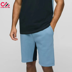 ชุดเซ็ตฤดูร้อนสำหรับผู้ชาย เสื้อยืดแขนสั้น กางเกงขาสั้นทรงหลวม ชุดสองชิ้น ผ้าบาง ระบายอากาศได้ดี สไตล์ลำลองสำหรับผู้ชาย - Product Image 3