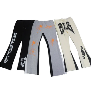 Pantalones Acampanados para Hombre, Personalizados con Gráficos, de Pierna Ancha, Estilo Bell Bottom, Ropa Urbana, Estampados, Casuales, Moda Hip Hop - Product Image 5