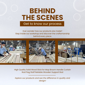 Assorted Sizes Polished Durable Wooden Sticks Multi-Purpose Dowel Rods Standard Metric Imperial Custom Length Diameter Craft - Product Image 3