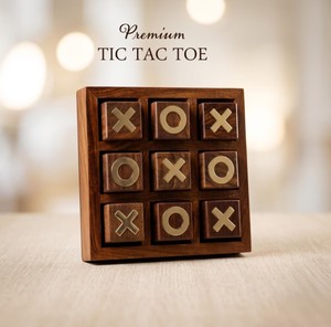 Jeu de Tic Tac Toe en bois durable, stratégique, éducatif, cadeau familial pour enfants et adultes, activités de fête - Product Image 3