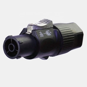 Connecteurs SREXACT SVP598F-W-BK Powercon True1 femelles étanches IP65 16A, coque noire PA66, broches argentées, AC250V haute performance - Product Image 1