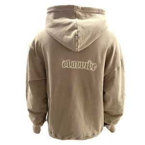 Sweat à capuche en coton pour homme avec logo personnalisé, impression numérique, style streetwear décontracté, effet délavé - Product Image 2