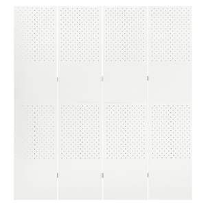 ฉากกั้นห้องเหล็กสีขาว 4 แผง ชุด 2 ชิ้น ขนาดหน้าจอ 63"x70.9" - Product Image 4