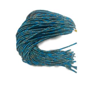 Perles naturelles en vrac pour la fabrication de bijoux, pierres précieuses turquoises, aquara, 12x3mm, livraison gratuite - Product Image 2