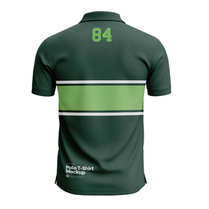 Chemises de golf pour hommes en tricot solide, respirantes, avec logo et design personnalisés en usine, imprimées, à prix de gros - Product Image 2