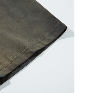 Heavy 100% Cotton Oversize <b>Tshirt</b> Blank Mock Neck Heavyweight Oversized Boxy T Shirt Cropped Boxy T Shirt Men - Product Image 4