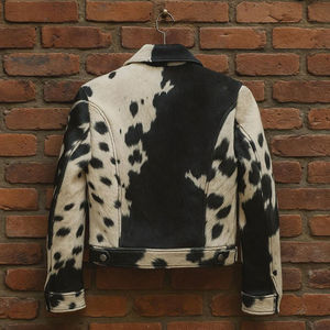 Veste en cuir Avirex pour homme, coupe slim, col montant, de qualité supérieure, prix de gros, cuir de vachette de haute qualité. - Product Image 3